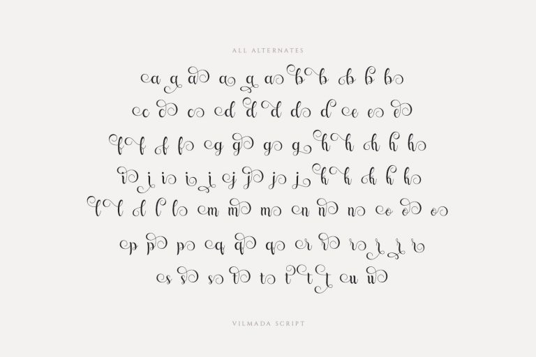 Vilmada Modern Handwritten Font