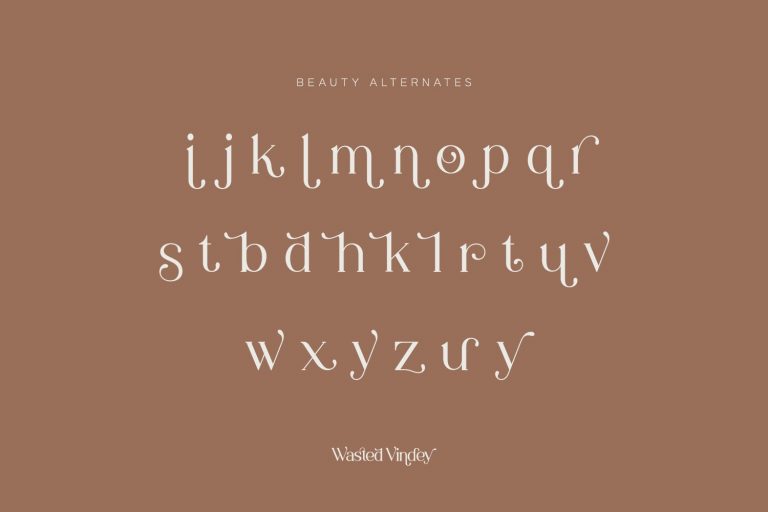 Wasted Vindey - Classy Serif Font