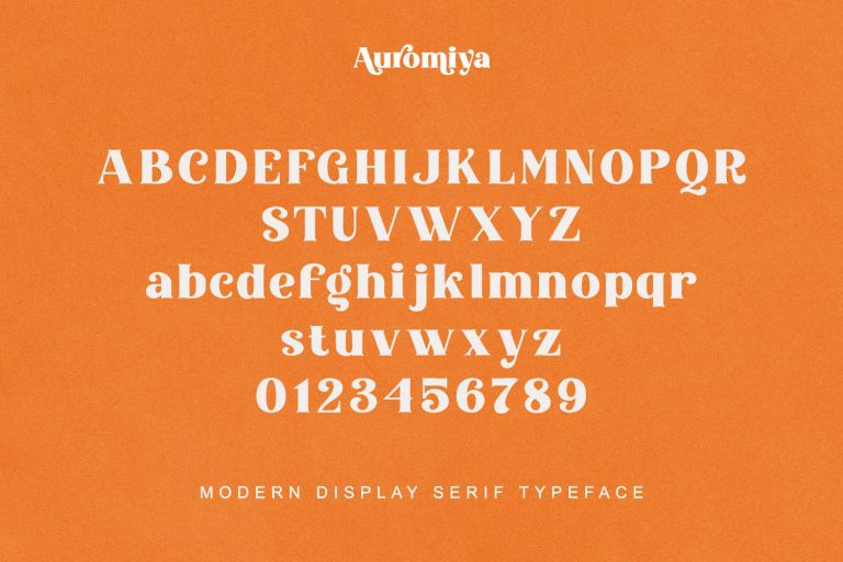 Auromiya - Modern Display Serif Typeface
