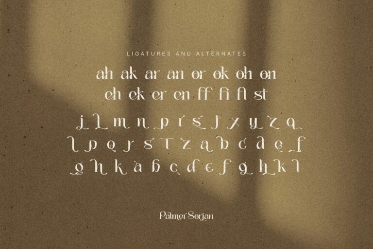 Palmer Sorjan - a Modern Serif Font