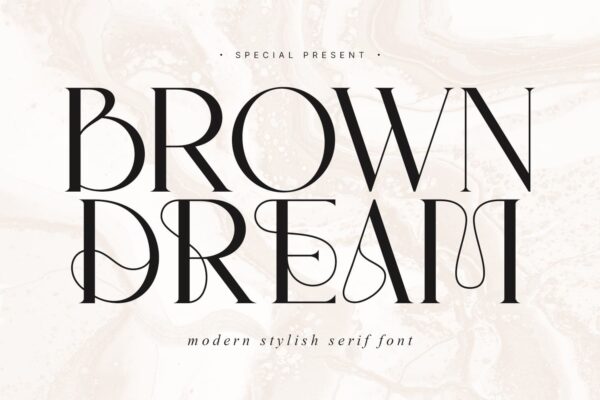 Brown Dream - Modern Stylish Serif Font