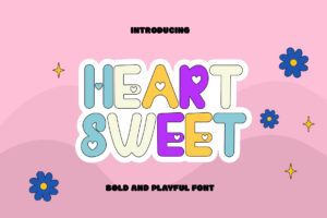 Heart Sweet Playful Display Font 1