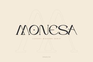 Monesa - Luxury Modern Serif Font