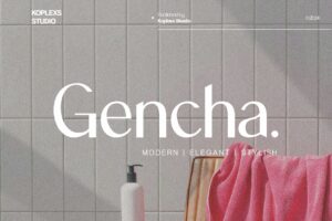 Gencha - Sans Serif Font by Koplexs Studio